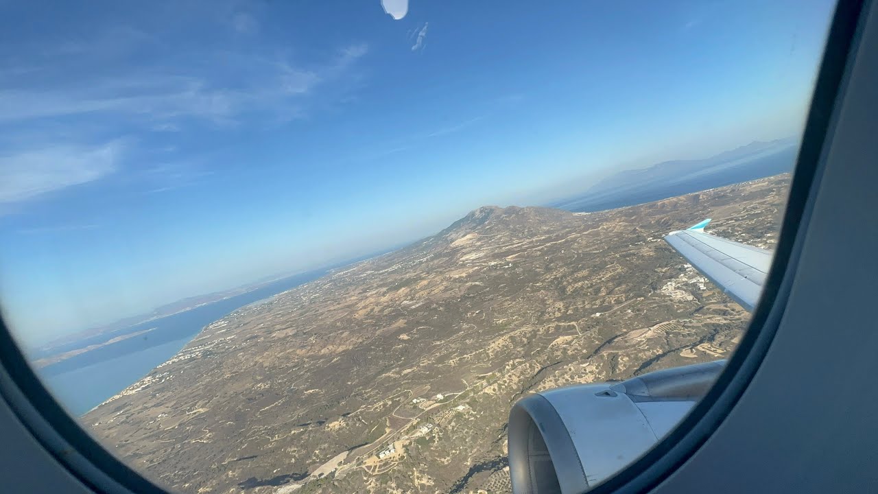 ENGINE ROAR! | Bumpy departure out of Kos with Brussels Airlines | Vince Travelling