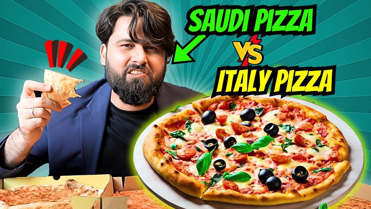 Epic Taste Test: 🇮🇹Italian Pizza vs 🇸🇦 Saudi Street Pizza in Jeddah Saudi Arabia