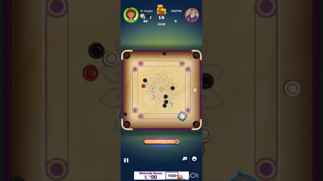 Carrom gaming #viral #shorts #new #subscribe 