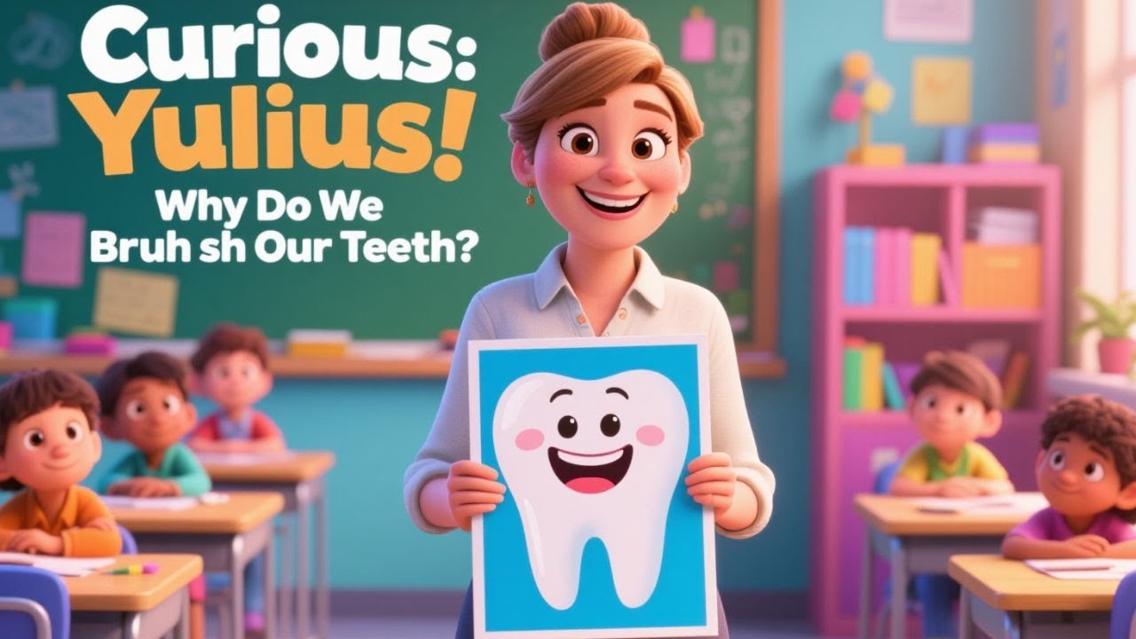 Why Do We Brush Our Teeth 🦷✨ | Curious Yulius Learns Healthy Habits at School  Kids Educational Stor
