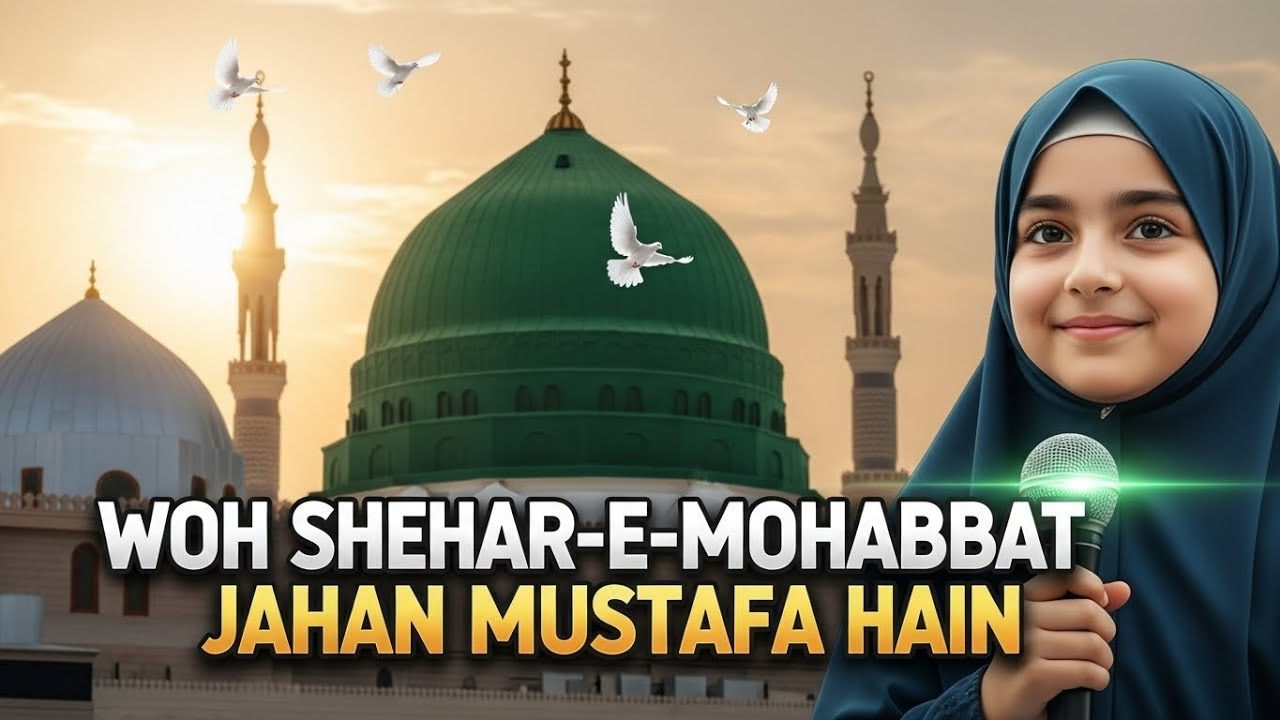 Woh Shehar-e-Mohabbat Jahan Mustafa ﷺ Hain | Islamic Naat for Kids | Spiritual & Heart Touching