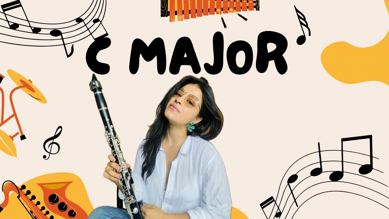 C major scale - Escala Do Mayor  - Posiciones para clarinete!!!
