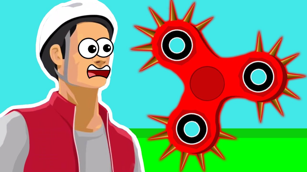 INSANE FIDGET SPINNER LEVEL IN HAPPY WHEELS!