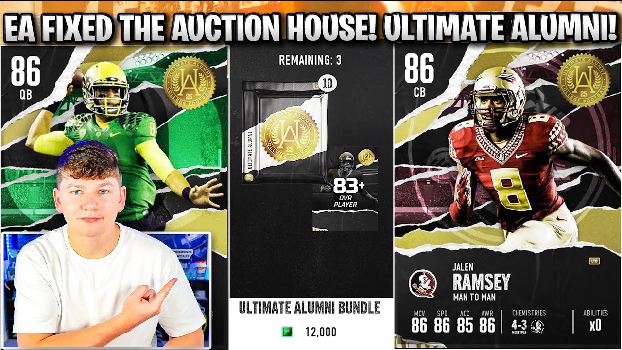 EA FIXED THE AUCTION HOUSE! ULTIMATE ALUMNI SPECIAL OFFERS AND MORE! FREE 85 NABERS!