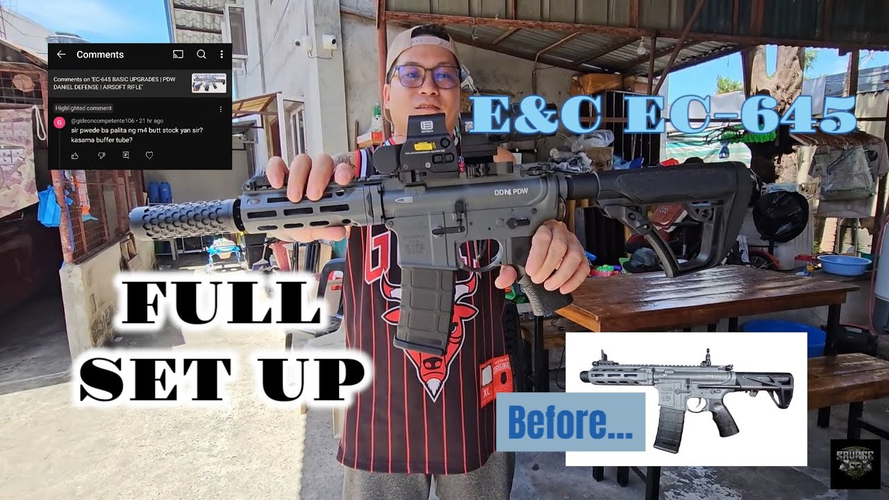 E&C EC-645 FULL SET UP AND UPGRADES | AEG AIRSOFT 