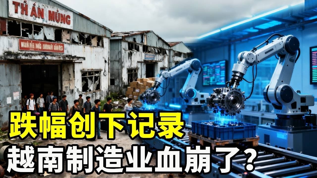 跌幅创下记录，为西方工业打工，越南制造业怎么就崩了？【硬核熊貓說】#科学教育 #科普知识 #科学普及