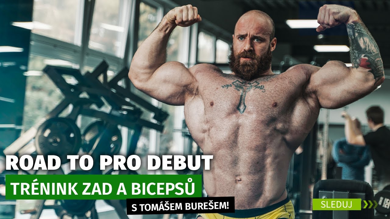 Trénink zad a bicepsů v objemu u Tomáše Bureše | Josef Květoň | ROAD TO PRO DEBUT