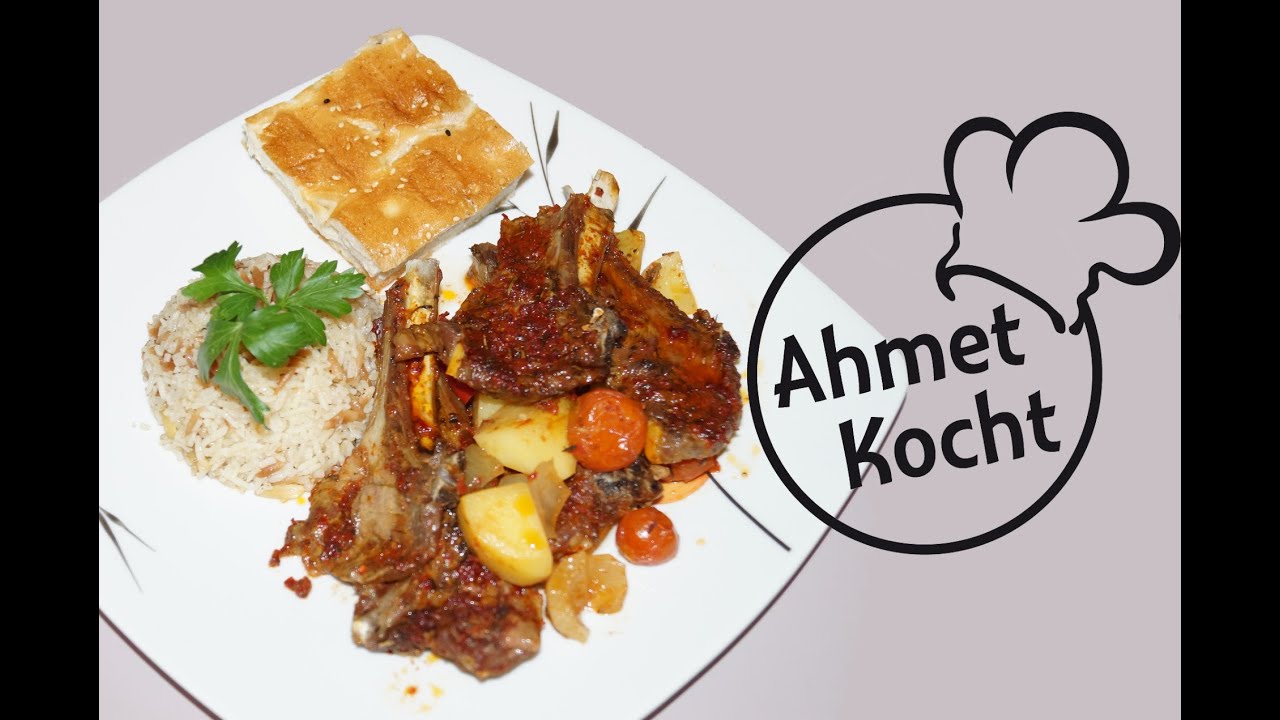 Rezept: Lammkotelett im Ofen | AhmetKocht | kochen | Folge 146
