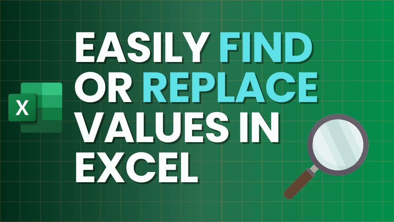 Как найти или заменить значения в Excel