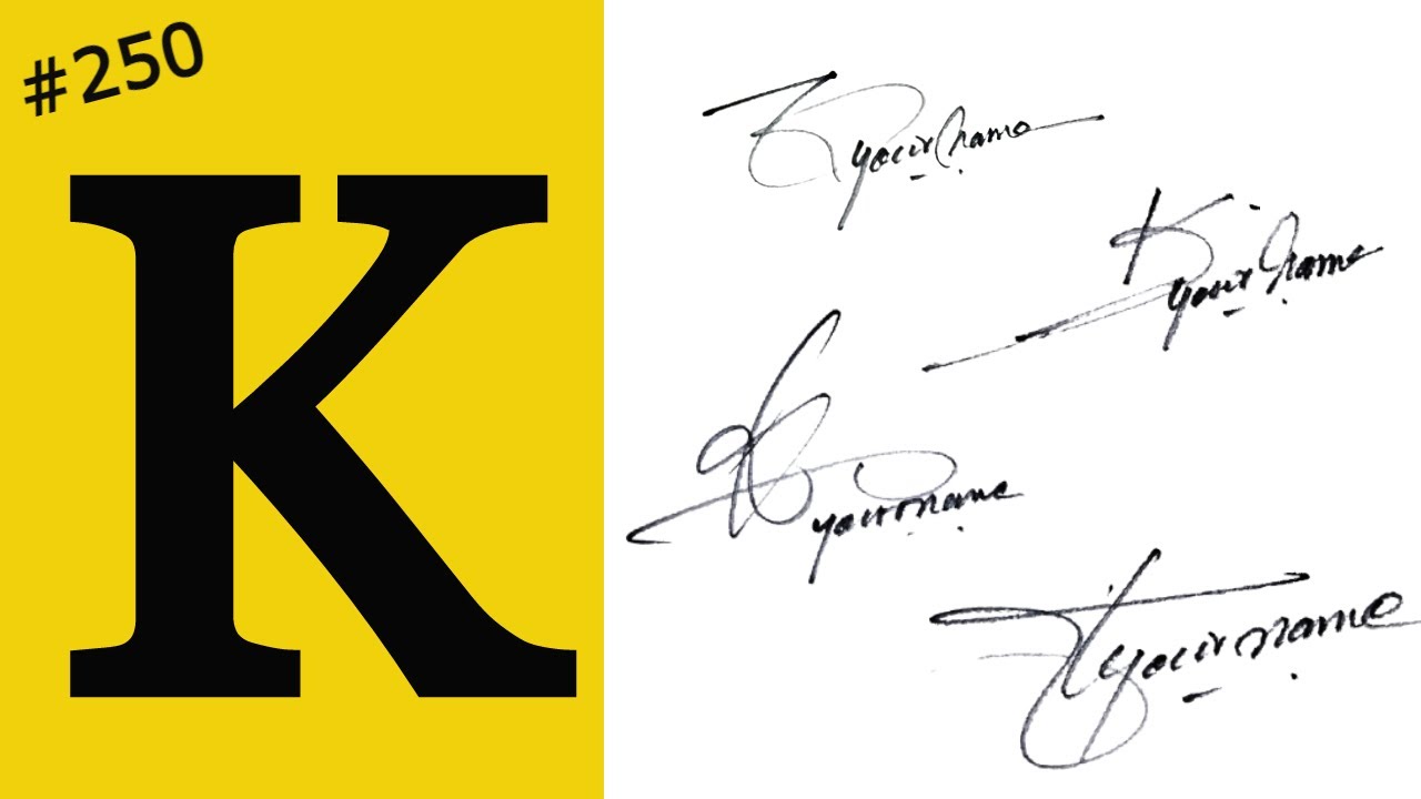 K signature | How to make k signature | signature style of my name | Signature for letter K