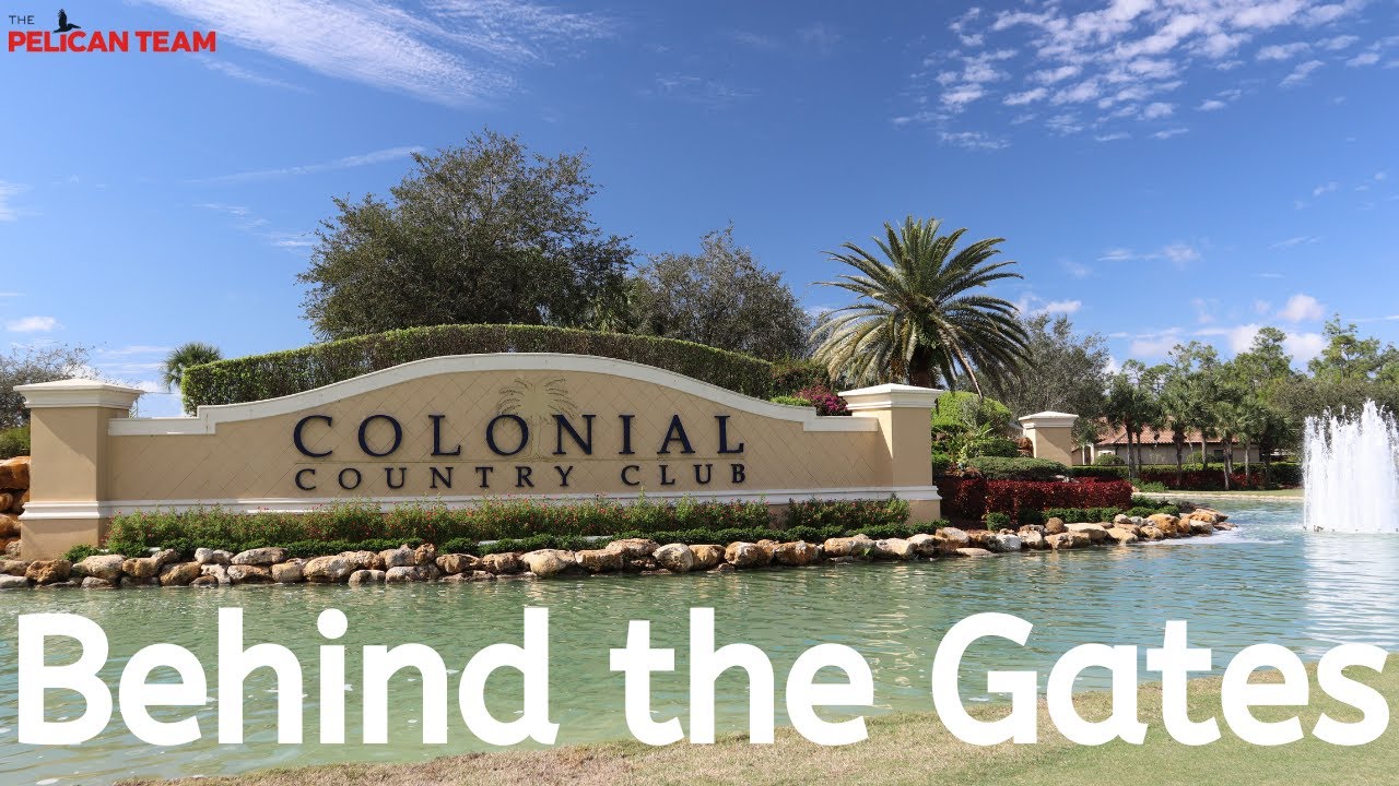 Colonial Country Club Fort Myers - Behind the Gates of Colonial Country Club in Fort Myers, Florida