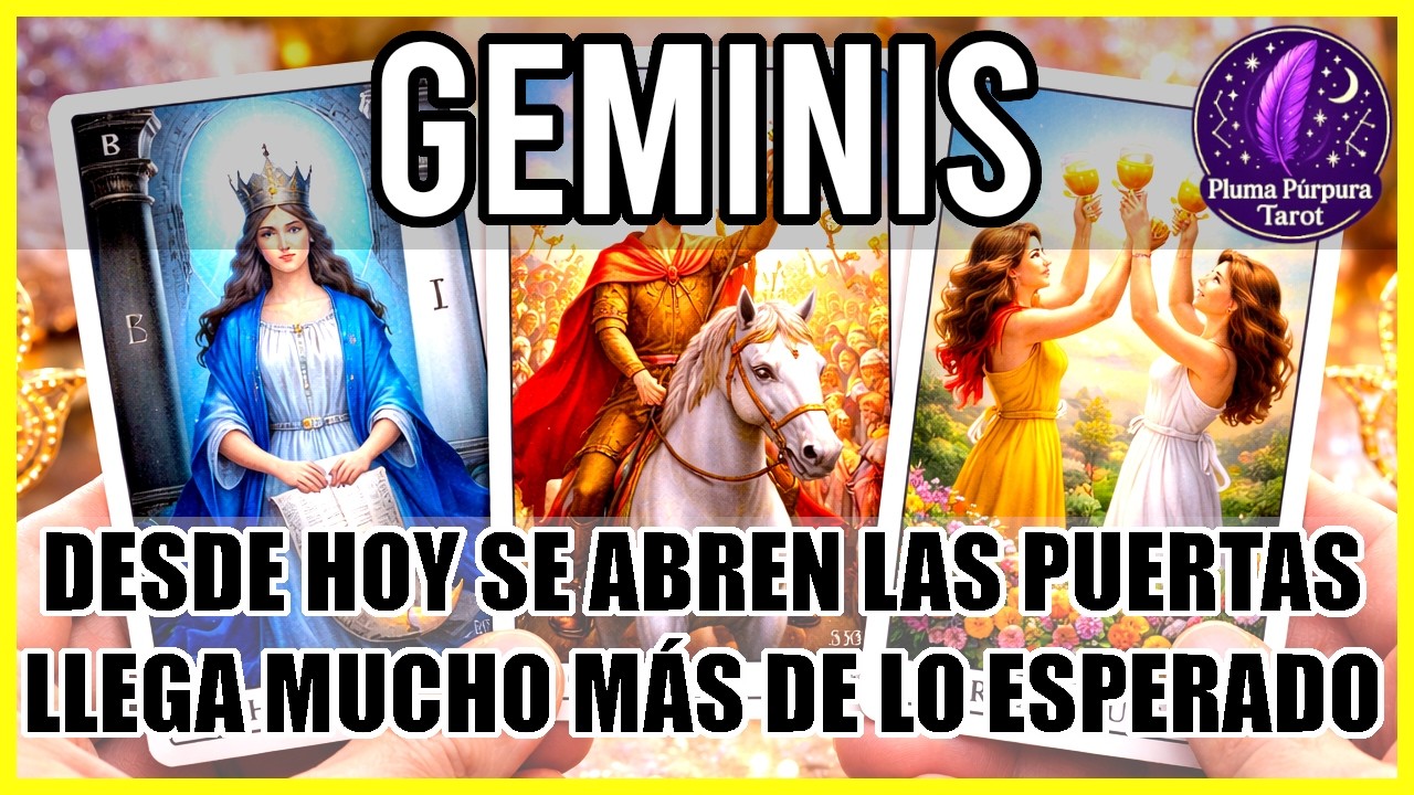 Geminis ☀️ Lectura De Tarot y Horóscopo De Dinero,Amor, Exito y Abundancia! ☀️#Geminis