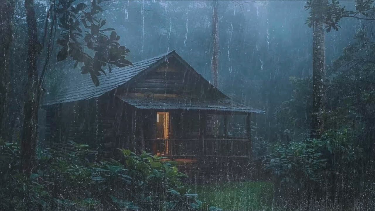 Sonido de Lluvia en Selva para Dormir en 3 Minutos - Ruido de Lluvia para un Sueño Profundo - ASMR