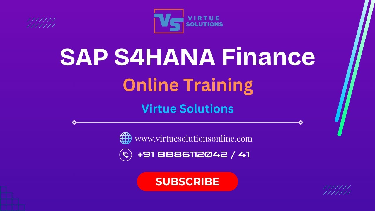 SAP FICO Training || Virtue Solutions || SAP S4HANA Finance Training || SAP S4HANA FICO Training