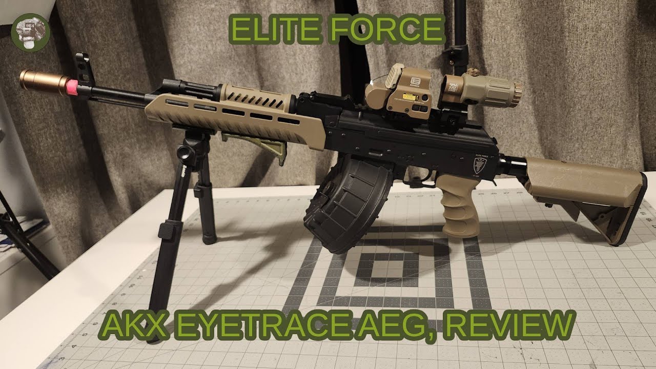 Elite Force AKX Eyetrace Airsoft gun, review