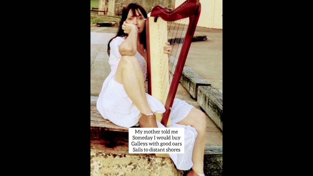 Vikings Anthem - My Mother Told Me - Harp & Song Cover on a Longboat