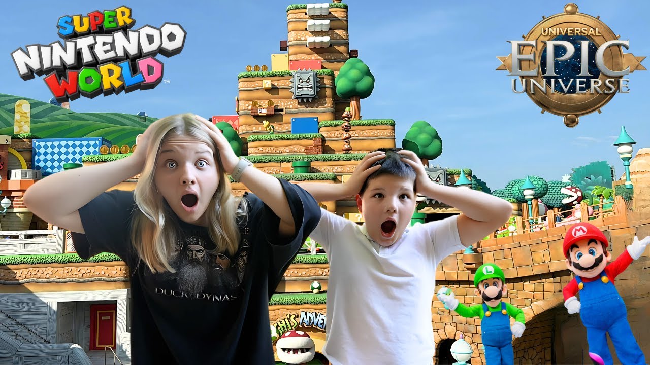 Our FIRST TIME at UNIVERSAL’S EPIC UNIVERSE! 🤯 Super Nintendo World