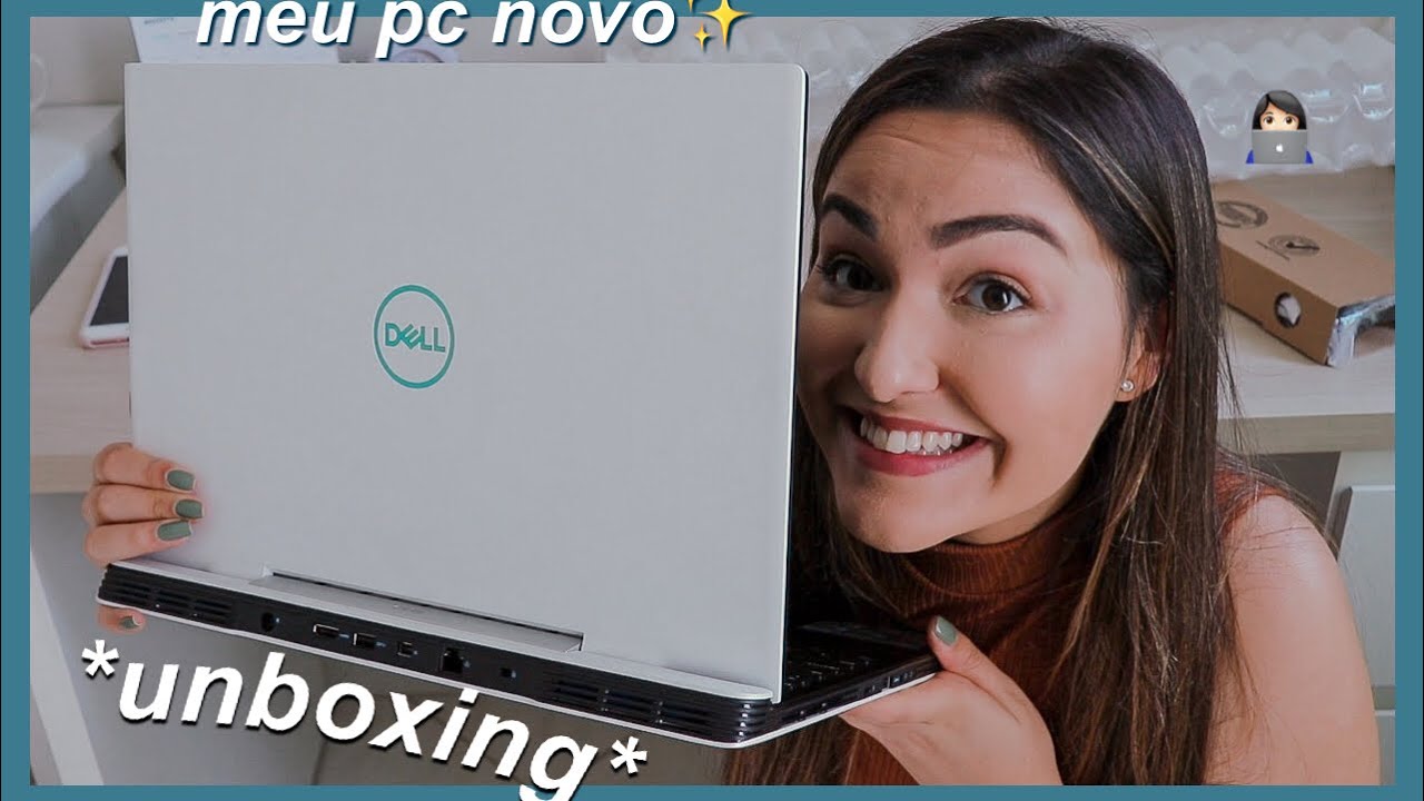 notebook gamer DELL G5-5590-A70B | UNBOXING ✨  - *meu PC NOVO PARA edições e estudos*