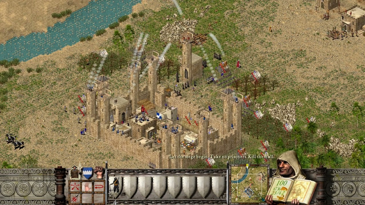 Stronghold Crusader Thunder Hill Mission 41 How to win easily