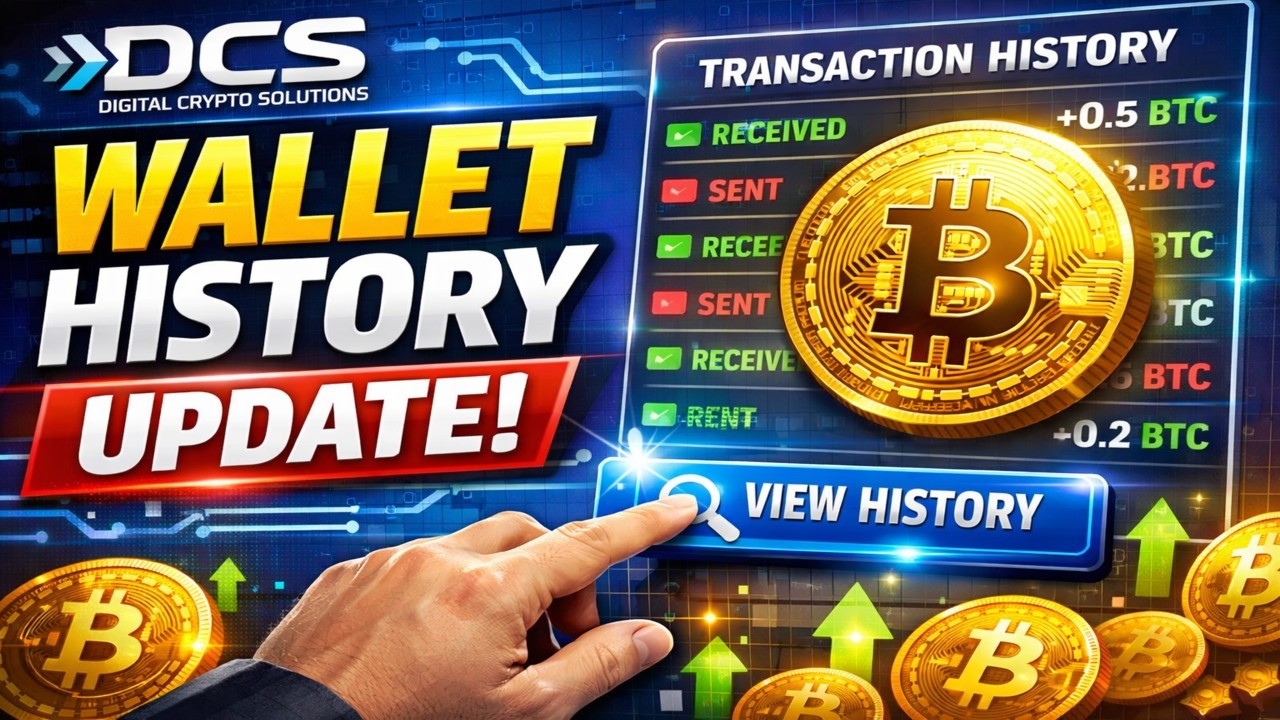 DCS Bitcoin Wallet &mdash; новое обновление упрощает доступ к истории транзакций вашего кошелька и ее о...