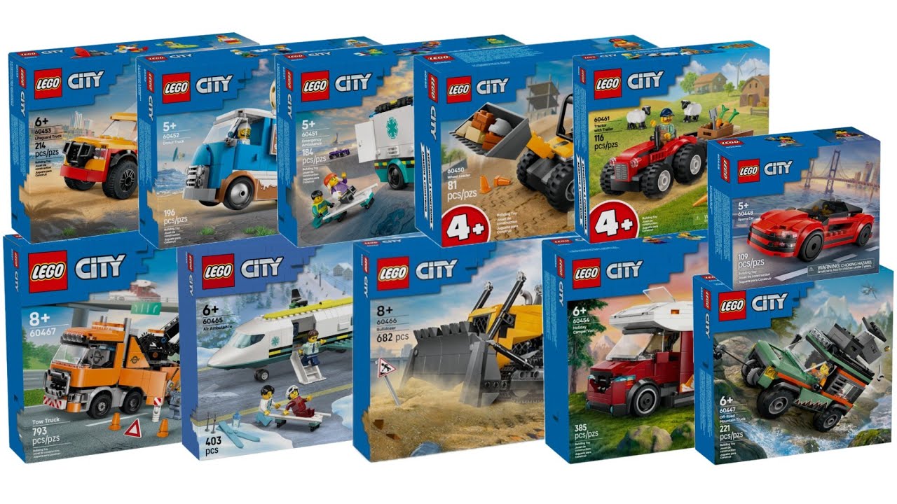 All LEGO City Great Vehicles Sets 2025 Compilation/Collection Speed Build