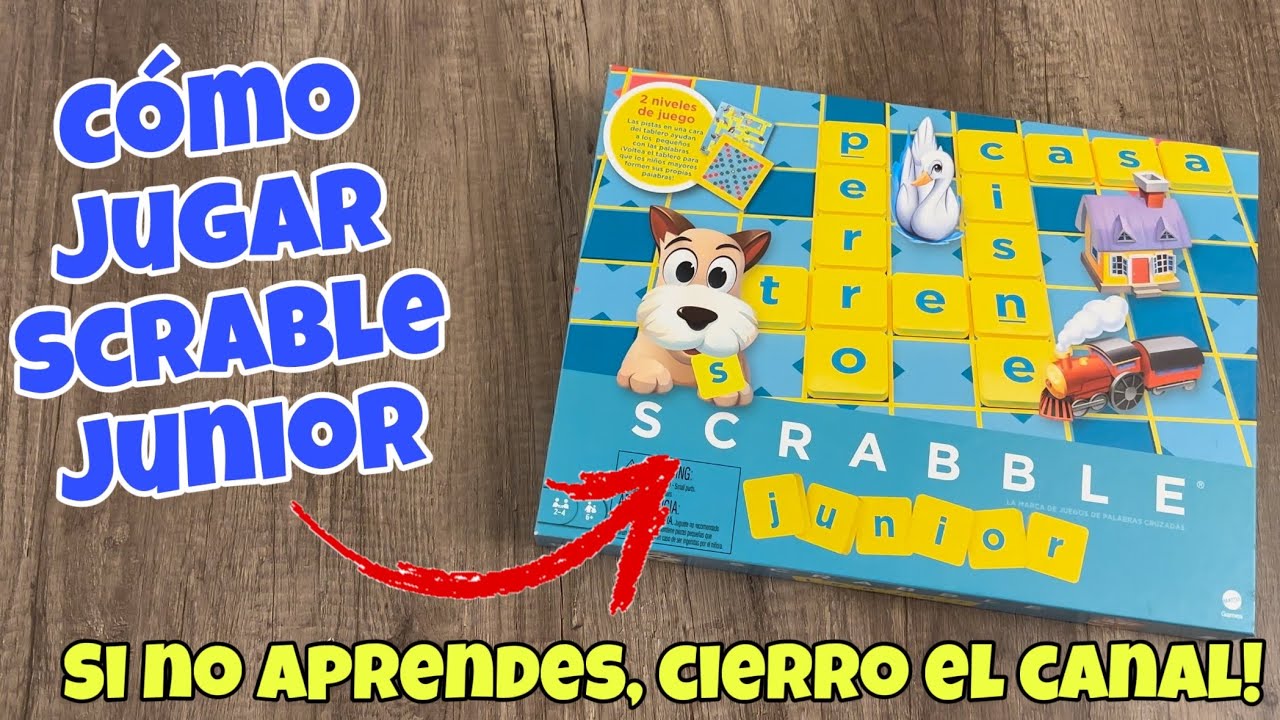 Como jugar SCRABBLE JUNIOR, si no aprenden, cierro el canal! / juego de mesa de palabras