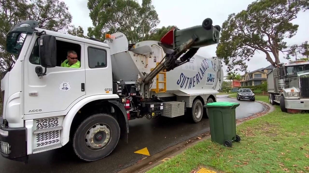 BINS ALMOST FALLING IN TRUCK