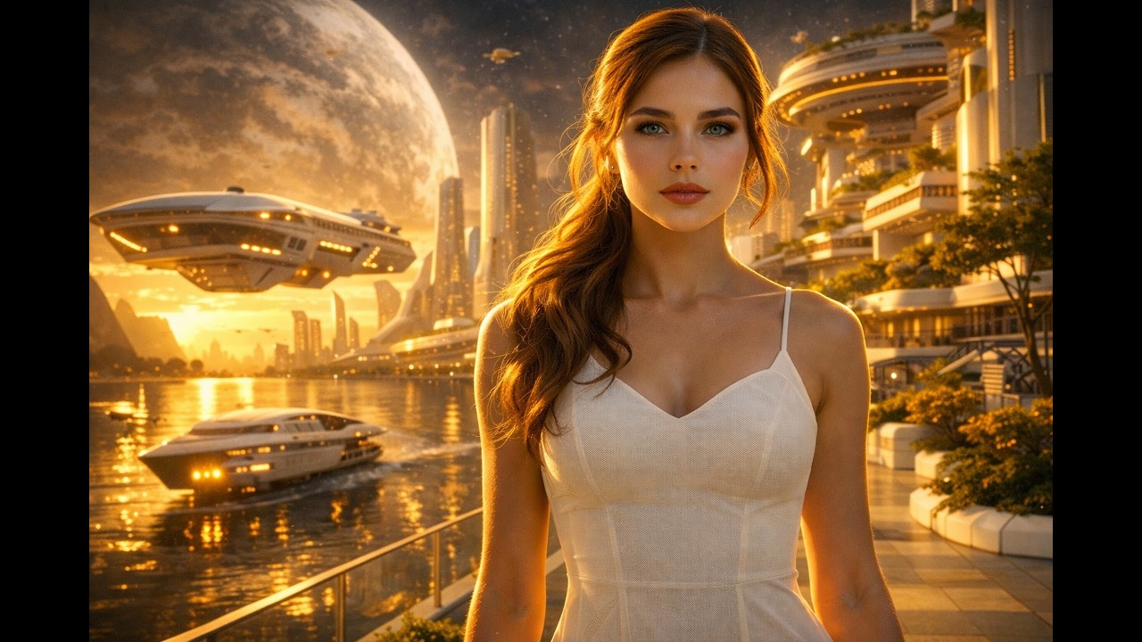Life in 2250: Utopian Future Cities | 1 Hour Sci-Fi Ambient Music (4K)