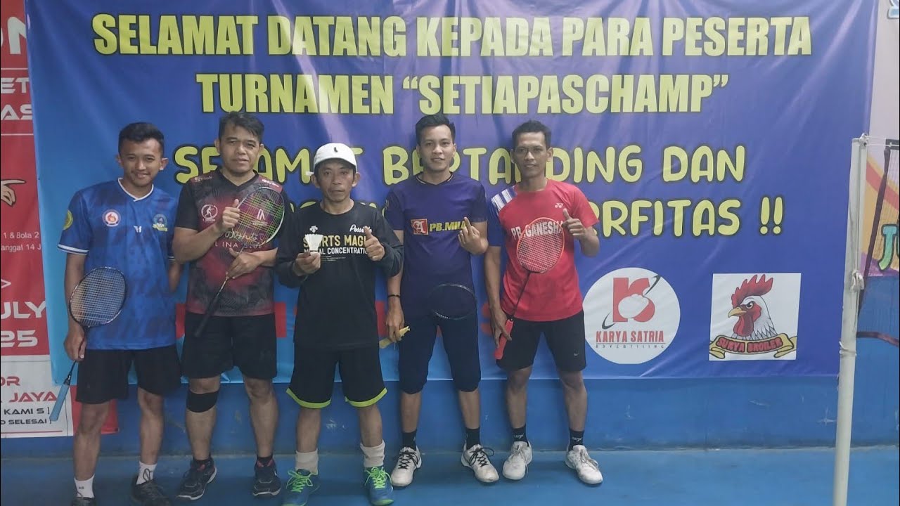 Aris / Opik 🆚 Zaki / Asep|| Turnamen bulutangkis 🏸 SETIAPASCAMP