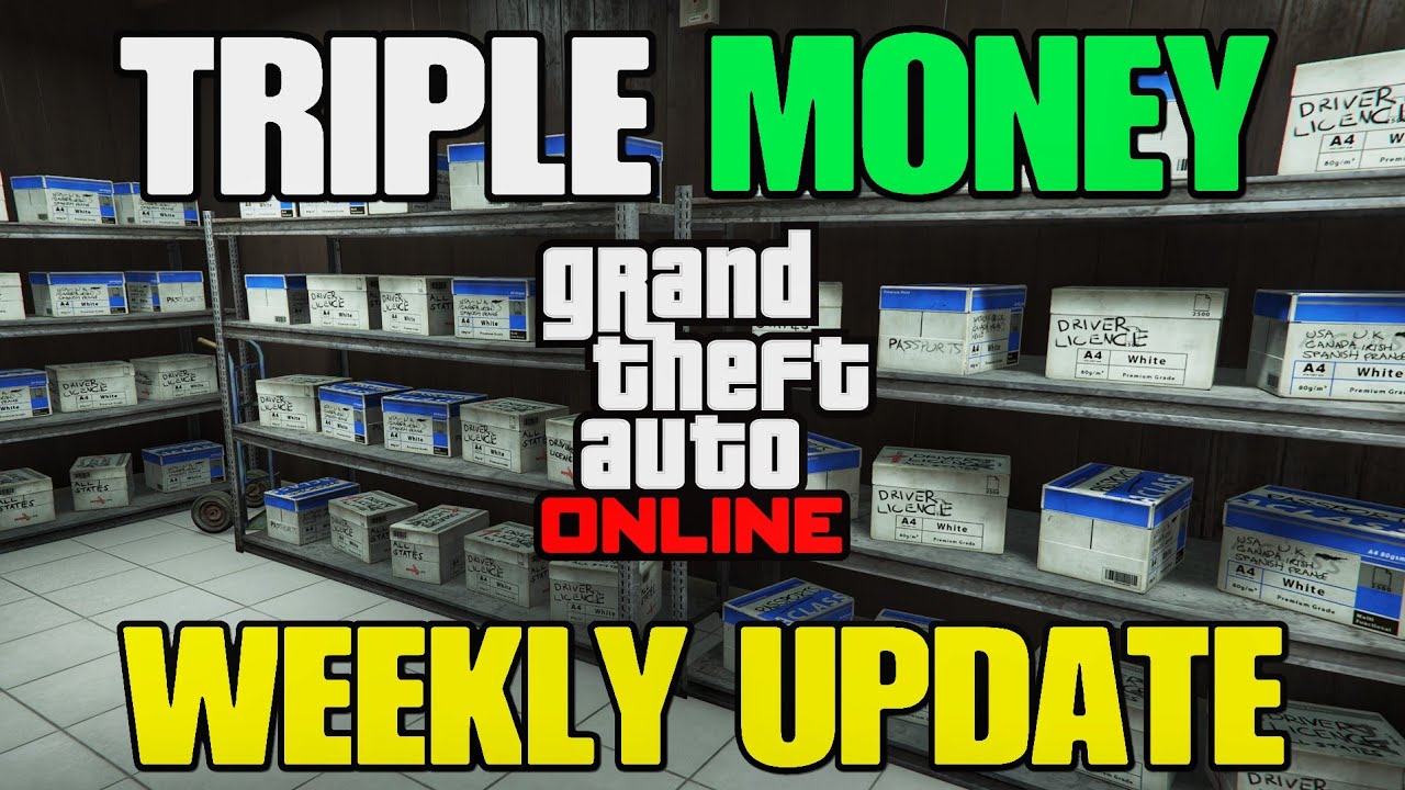 Еженедельное обновление GTA Online: утроенные деньги! (Бесплатные бонусные награды)