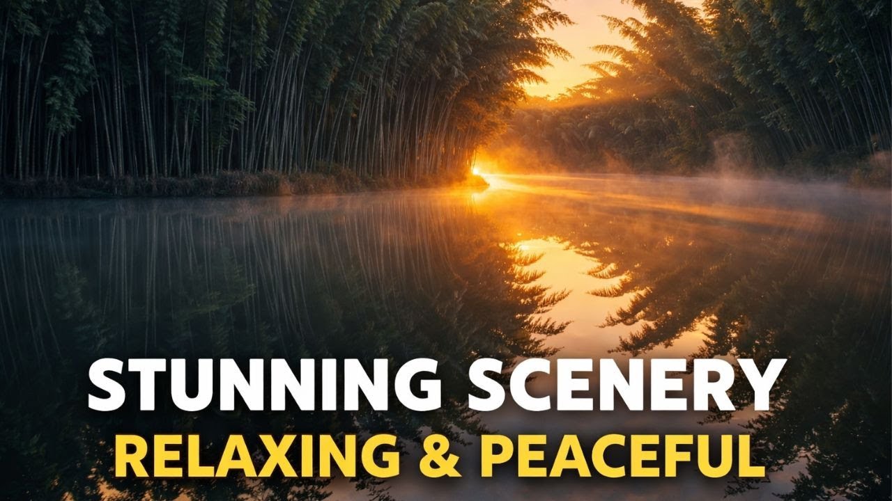 Misty Bamboo Sunrise - 44-Minute Relaxing Nature Ambience
