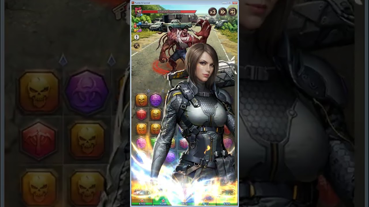 Puzzles & Survival Alliance Trial level 12 red 60m