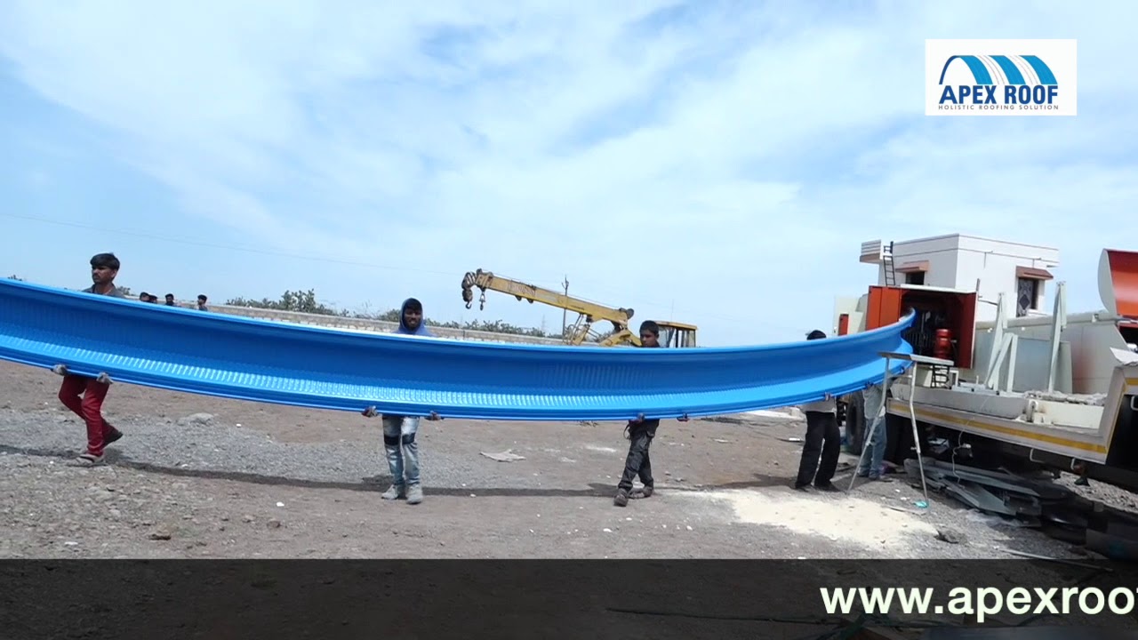 self support roof | k span roof | trussless roof | arch roofing systems