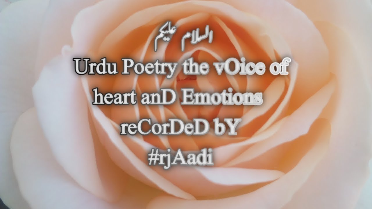 Urdu Poetry | Ghazal Track | Best Urdu Poetry Of Various #Poet's  #voiceover #rjaadi #shayari