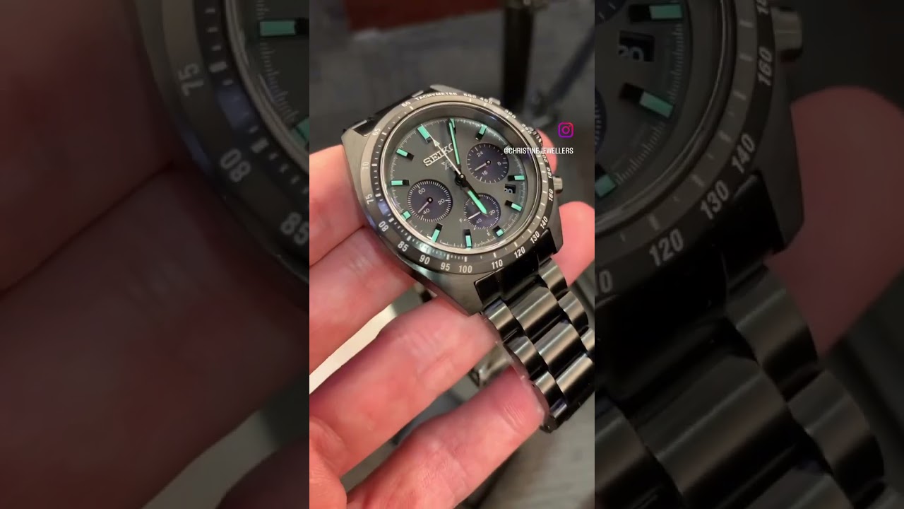 Seiko Prospex Black Series &lsquo;Night Speedtimer&rsquo; Solar Chronograph SSC917 #prospex #seiko