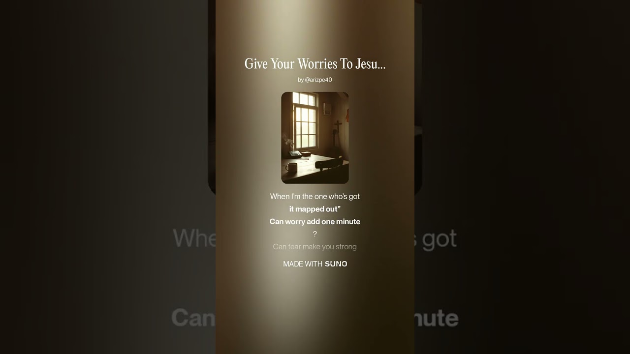 Give Your Worries To Jesus 