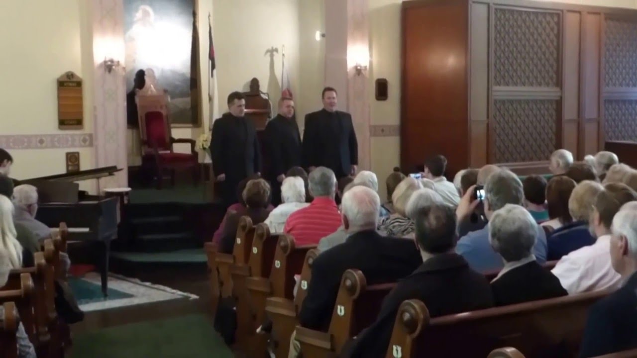 The three Welsh Tenors sing Cwm Rhondda in Delta PA