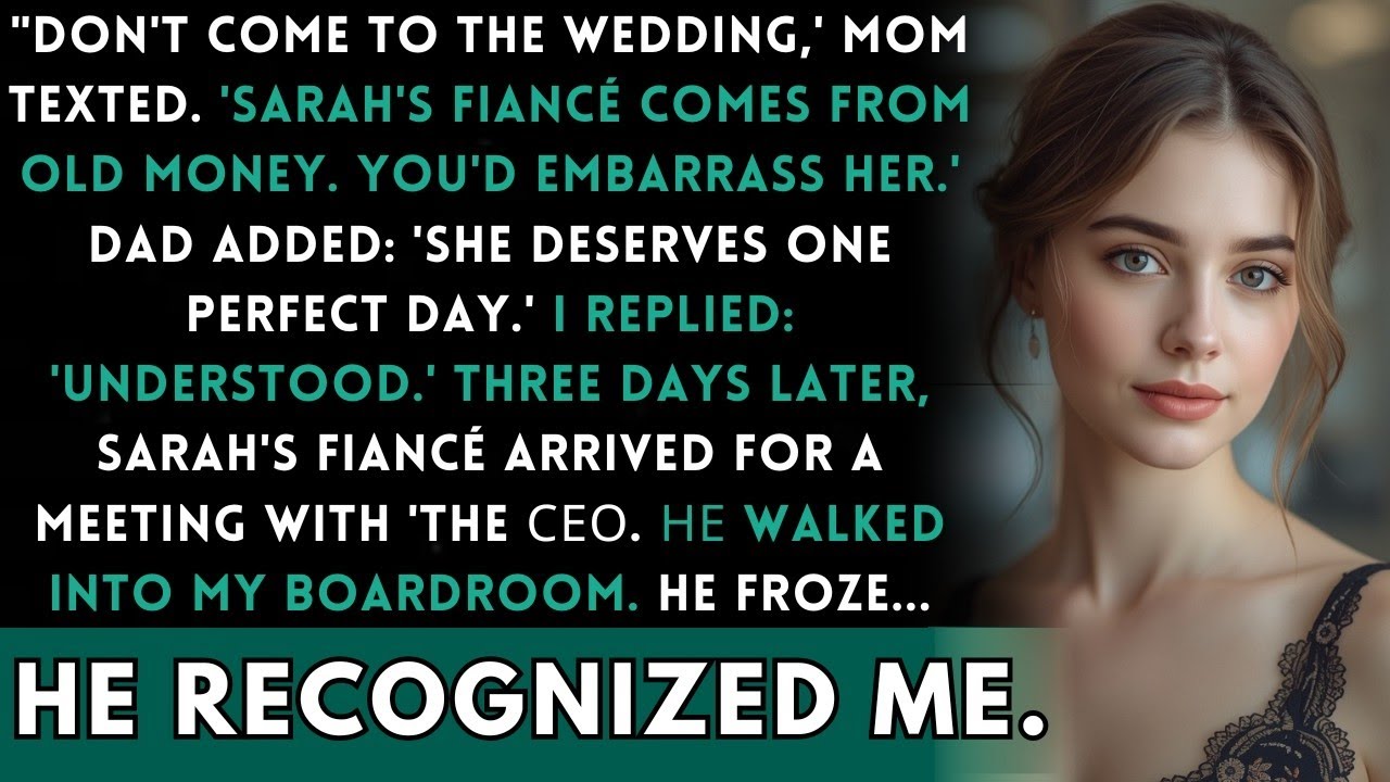 Mom Said 'Skip The Wedding - You'll Embarrass Your Sister' - Then Her Fiancé Walked In