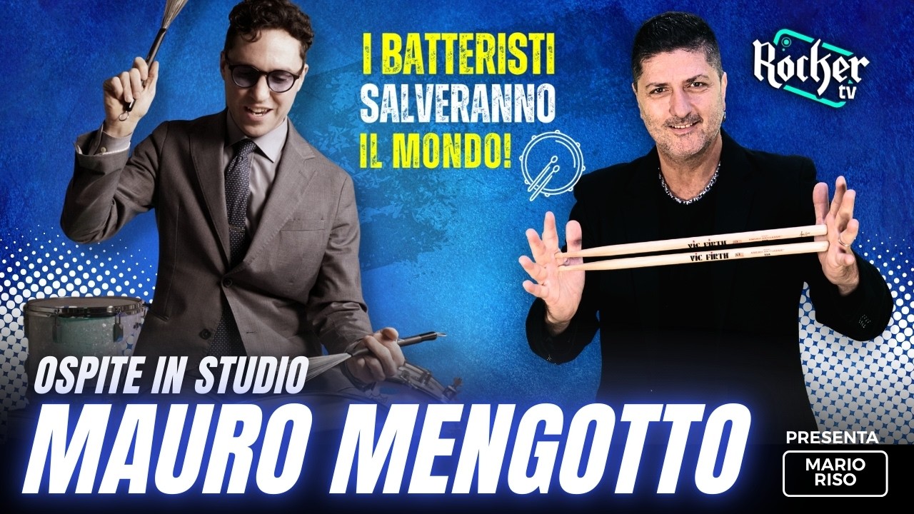 🔴 MAURO MENGOTTO LIVE a I BATTERISTI SALVERANNO IL MONDO! | INTERVISTA E MUSICA DAL VIVO