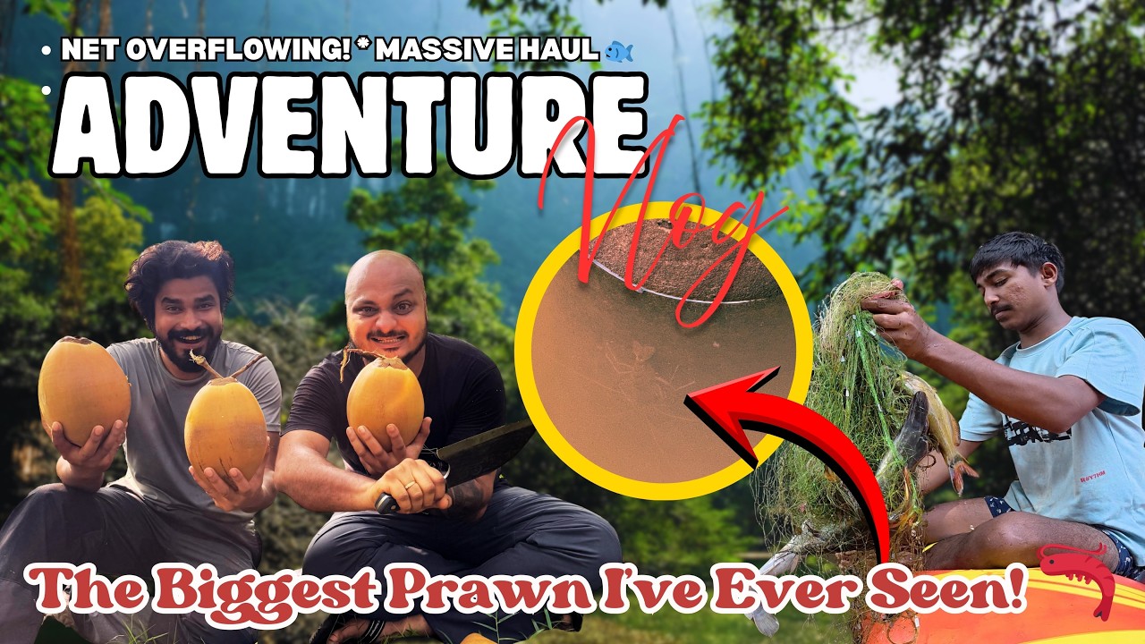 Finding a Hidden Oasis! 🥥 Deep Jungle Exploration & Overflowing Fishing Nets