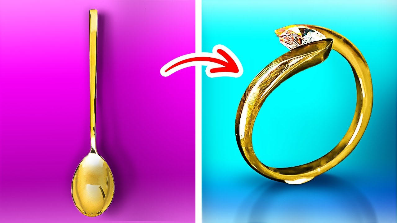 How to Make Beautiful Rings From Spoon And Coins