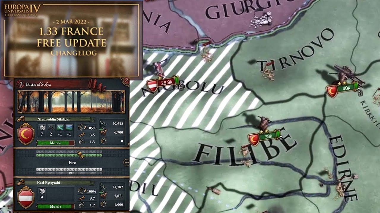 EU4 1.33 Battle composition change