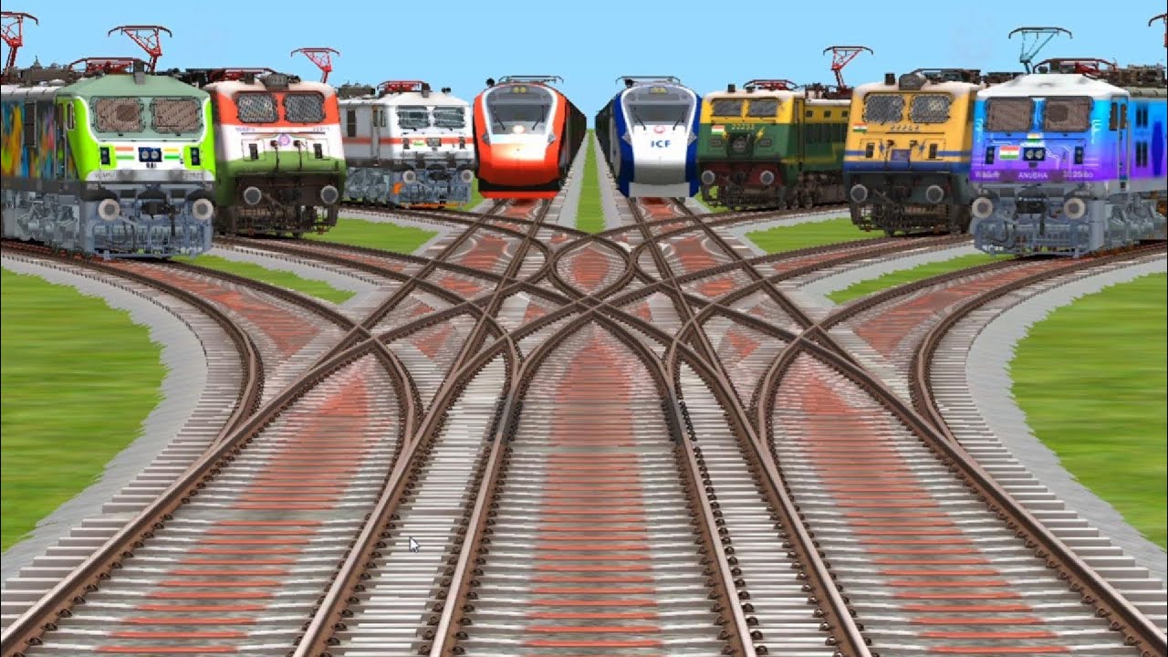 Indian local ground engine vandhebhart express sleeper coach running fast simulator classic gaming 