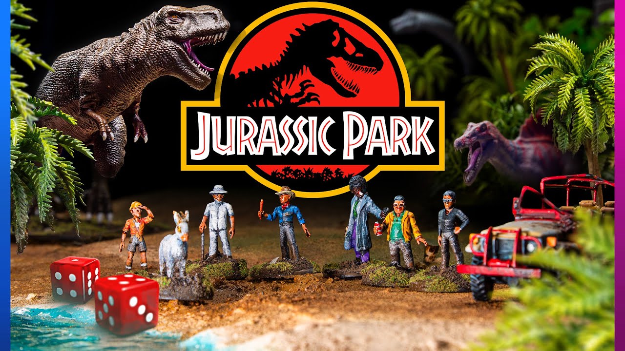 We made Jurassic Park into a tabletop game! | Battle Report: Clone-a-Saurus