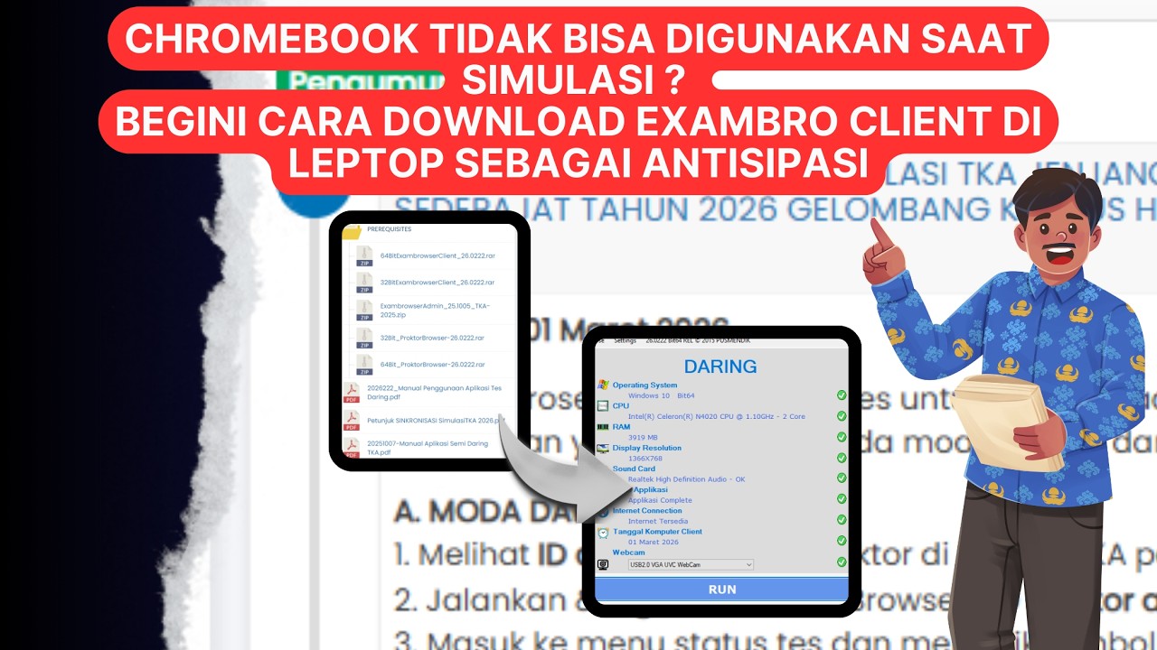 CHROME BOOK TIDAK BISA DIGUNAKAN SIMULASI? DOWNLOAD EXAM CLIENT SEBAGAI ANTISIPASI