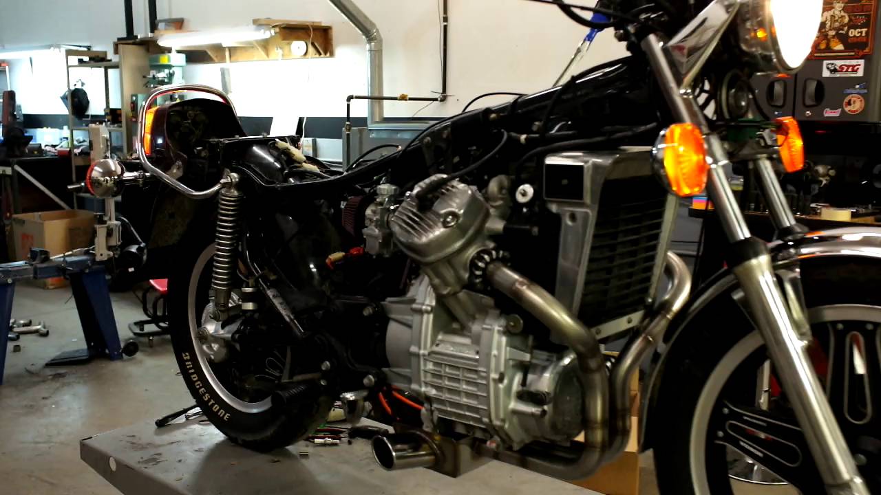 BBCR Engineering cx500 full  Stainless exhaust system-bobber,cafe racer, custom.