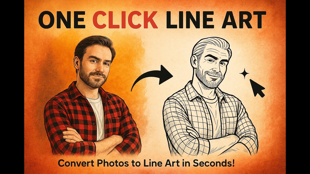 You Won’t Believe This One-Click Line Art Trick!
