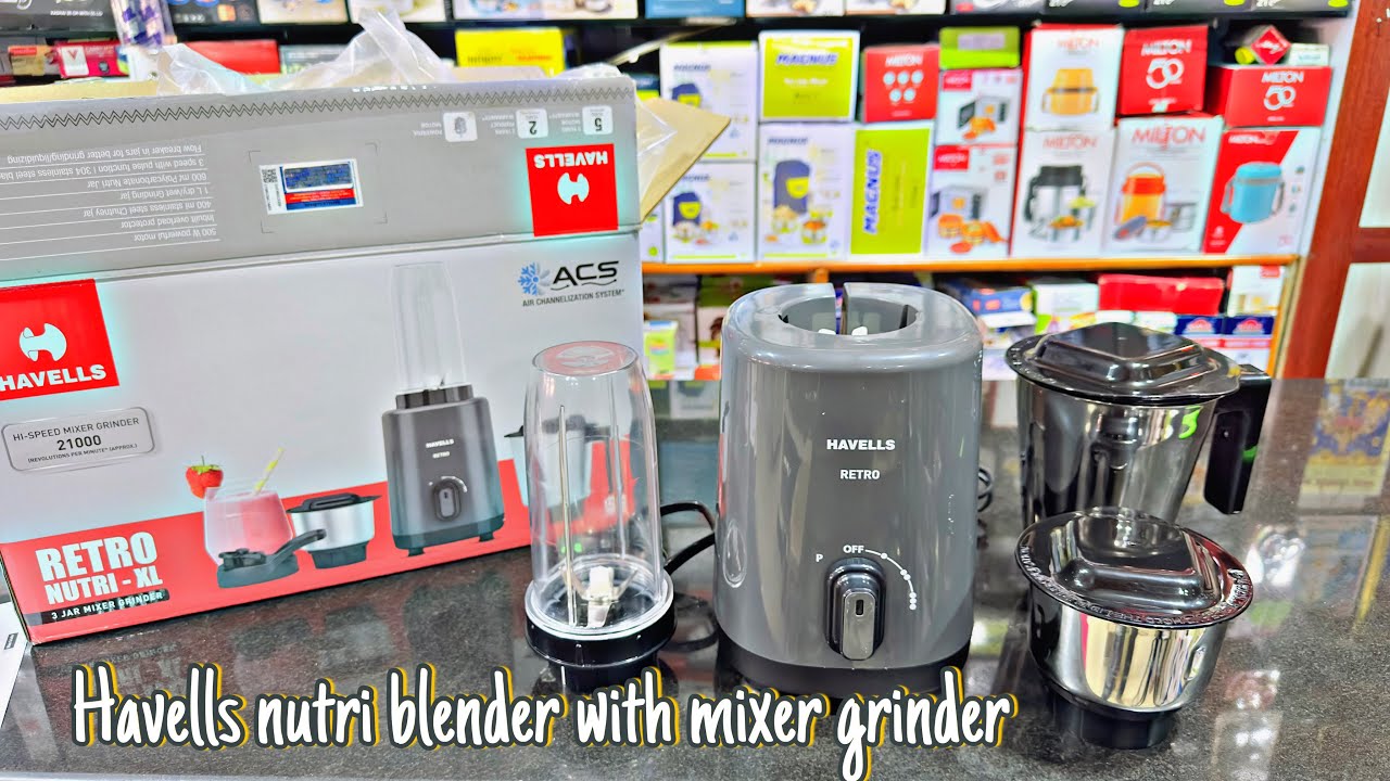 Havells Retro Nutri 3jar mixer grinder review | nutri blender | 500watt blender