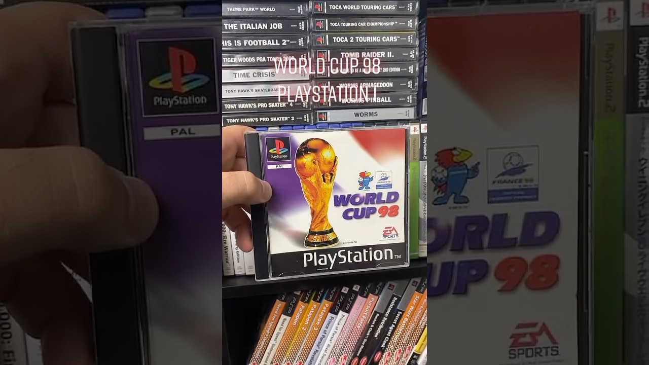 FIFA World Cup 98 on PlayStation 1 ⚽️🏆🏟️ #fifa #worldcup #psx #playstation #ps1 #psone #shorts