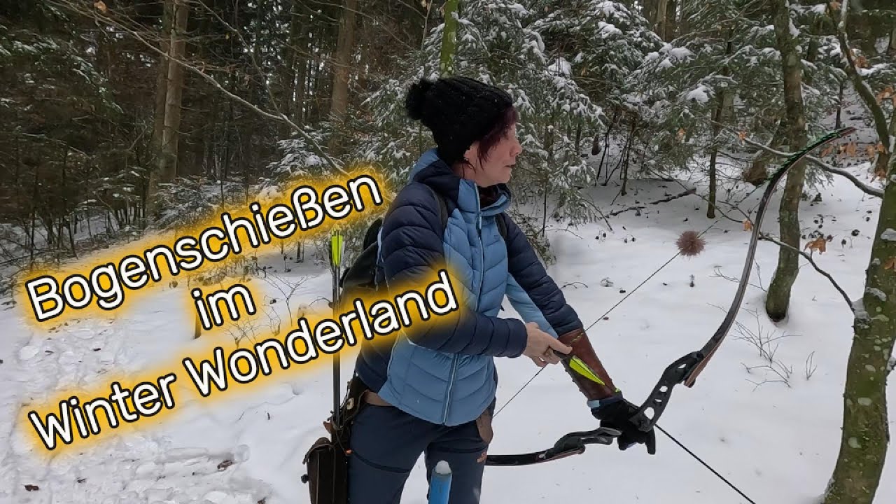 Bogenschießen im Winter Wonderland😀